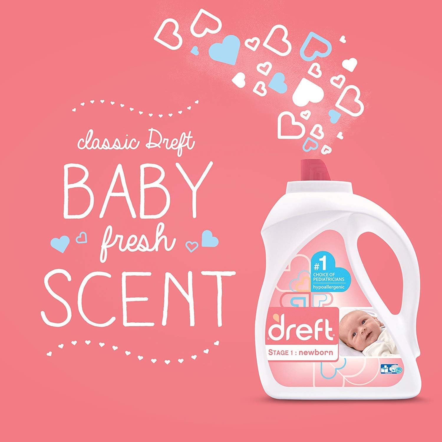 Baby and Mom Gift Set by Dreft, Liquid Laundry Detergent, Laundry Stain Remover, Instant Stain Remover Pen and All Purpose Cleaner, Baby Shower Gifts, Packaging May Vary : Baby