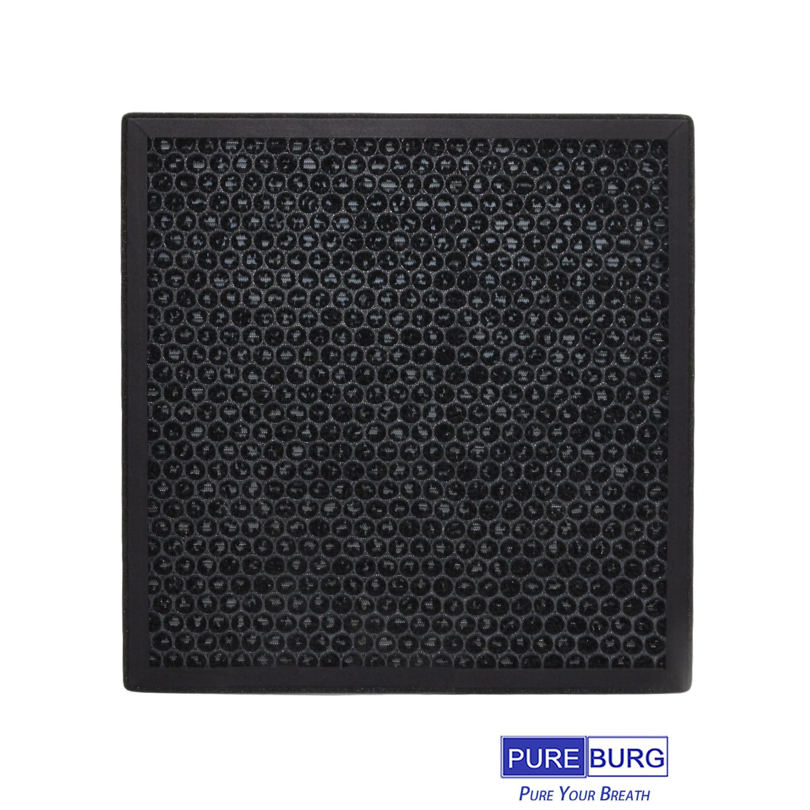 PUREBURG Filtr zamienny kompatybilny z oczyszczaczem powietrza Dhyala KJ01, 2-pak H13 HEPA z węglem aktywowanym, 3-stopniowa filtracja powietrza, czyszczenie pyłu, VOC, zapachy