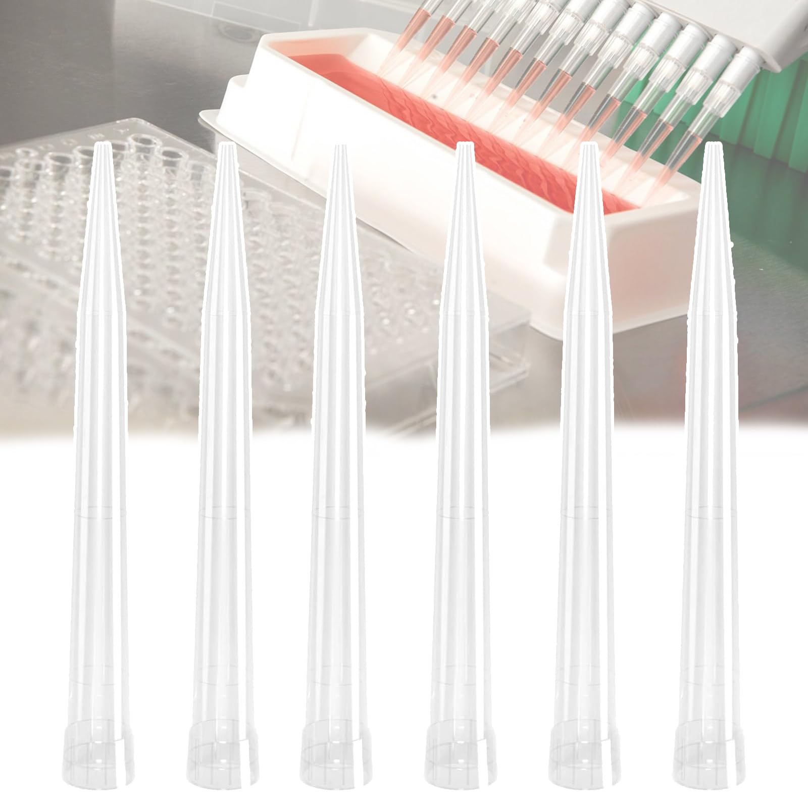 Puntas De Pipeta De 10 Ul-10 Ml, Puntas De Pipeta Líquida De Laboratorio Universales (100-1000 Piezas), Fáciles De Montar/Desmontar, Alta Transparencia (fácil De Observar/Usar),10ml(100pcs)