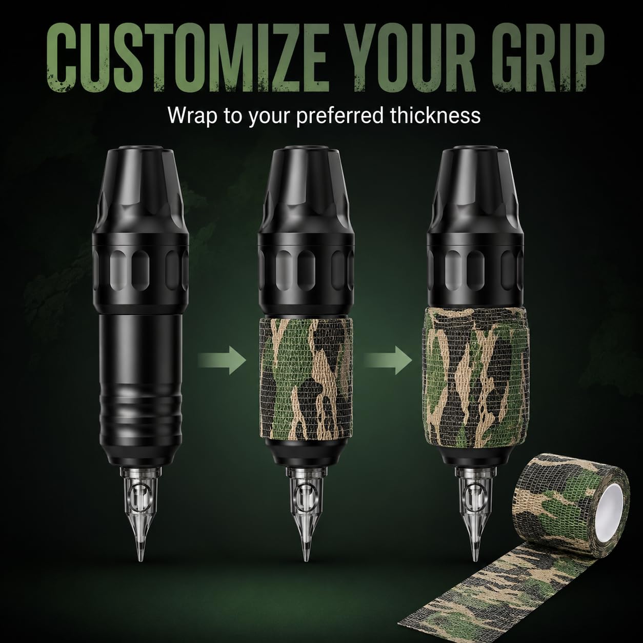Camo Tattoo Grip Tape Self-Adherent Wrap 24 Rolls