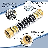 Vista 6 de Morvat Divisor de latón de 4 vías, conector de colector de manguera de jardín con válvulas de encendido/apagado de agarre cómodo, incluye kit