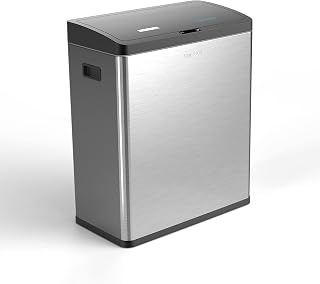 Step N' Sort The 16 Gallon Motion Sensor Dual Trash and Recycling Bin with Removable Inner Bins