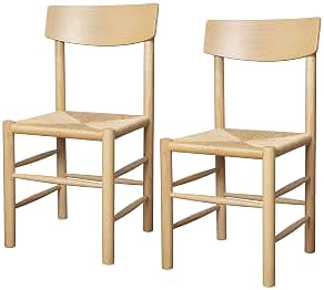 Set 2 Sillas Haya Madera Maciza acabado Natural (2)