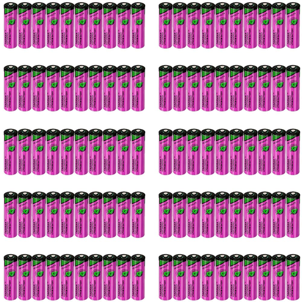 100X TL-5903 Battery SL-360 PLC Lithium Battery for Tadiran TL-5903 3 6V AA 2400mAh 6ES7971-0BA00 and Siemens S7-400