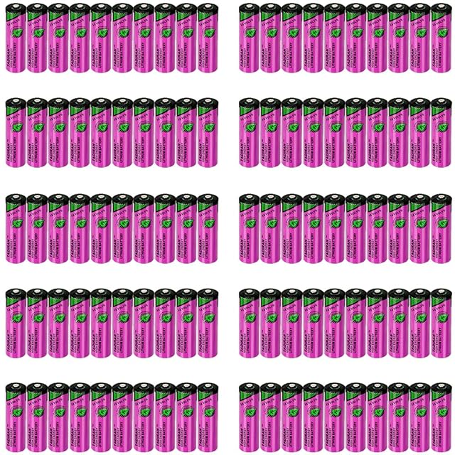 100X TL-5903 Battery SL-360 PLC Lithium Battery for Tadiran TL-5903 3 6V AA 2400mAh 6ES7971-0BA00 and Siemens S7-400