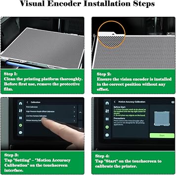 Bambu Lab H2C/H2D/H2S Printer Vision Encoder Calibration Board, Accuracy Improvement Calibration Tool, Suitable for Bambu Lab H2D Combo/H2S Combo 3D Printer