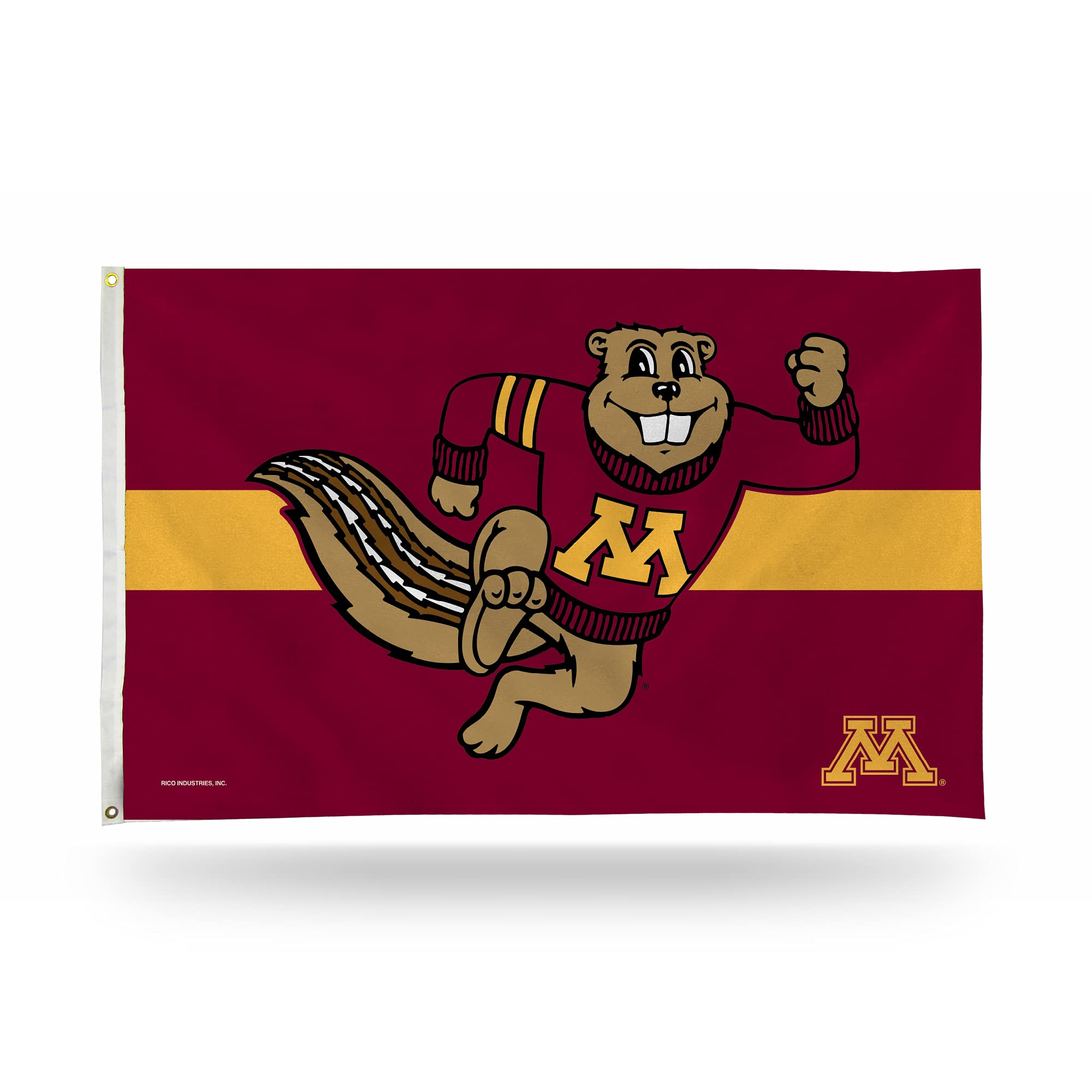 Drapeau Minnesota Golden Gophers 91 x 152 cm avec œillets faciles à suspendre