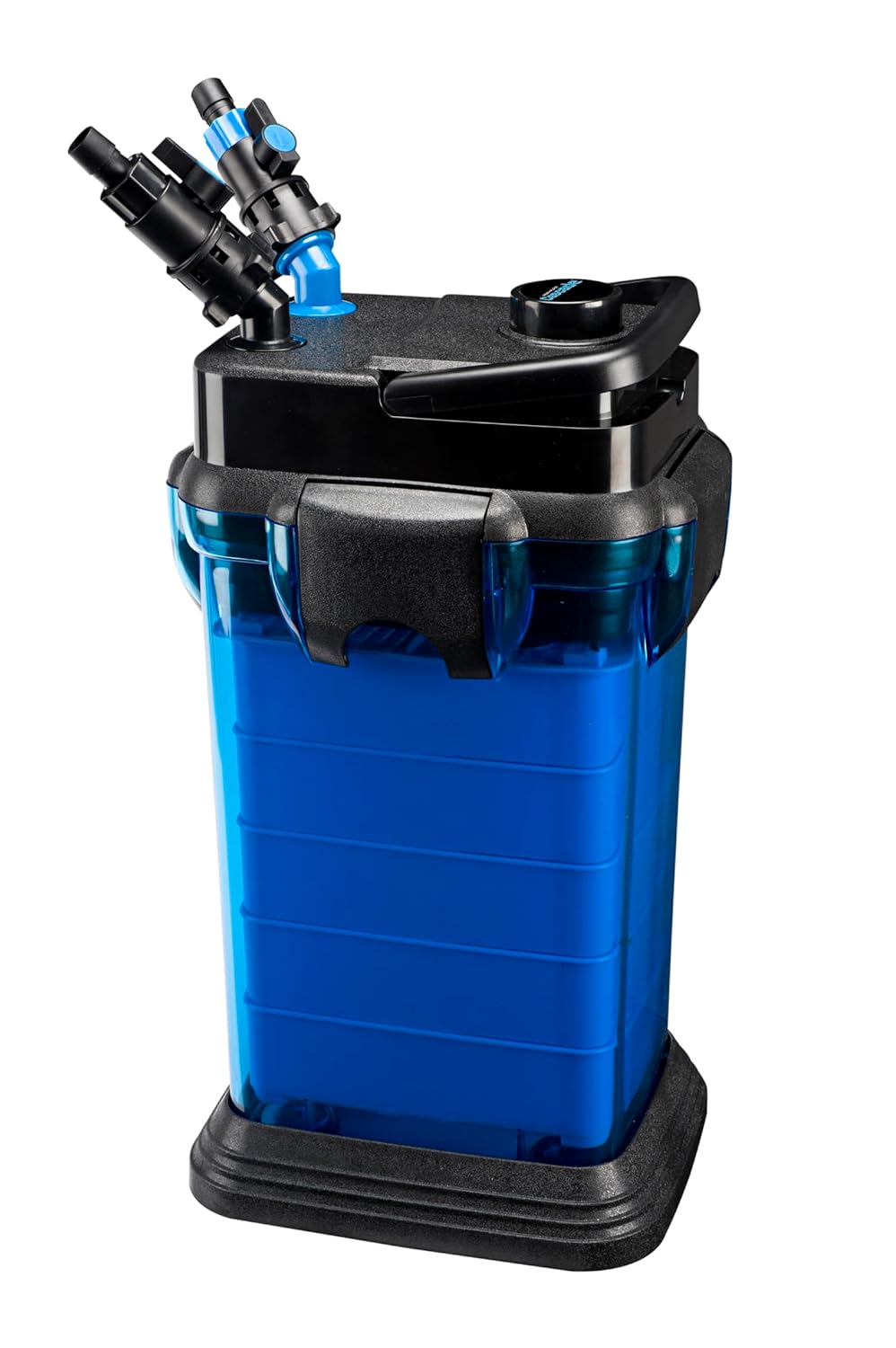 Penn-Plax Cascade 1500 Canister Filter - 350 GPH Aquarium Filter for Tanks Up to 200 Gallons - 360 Degree Flow Valves, Poly Fiber Pads, Bio-Sponge & Activated Carbon -Fresh & Saltwater -11.5x12x20.5in