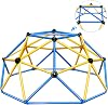 Zupapa New Upgraded Outdoor Geometric Dome Climber with Tent, 1200LBS Weight Capability, 3D Assembly Video, Suitable for 1-6 Kids Climbing Frame (Purple+Orange, 10FT)