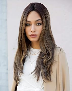 Lennox Exclusive Lace Front & Monofilament Part Synthetic Wig by Rene of Paris in Plumberry Jam-LR, Length Long