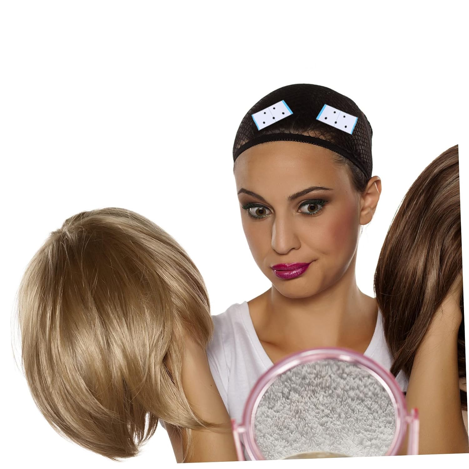 Outanaya 108pcs Double-Sided Wig Adhesive Tape for Hair Extensions Breathable and for Lace Wigs and Toupees Comfortable and Invisible Hold for Daily Use