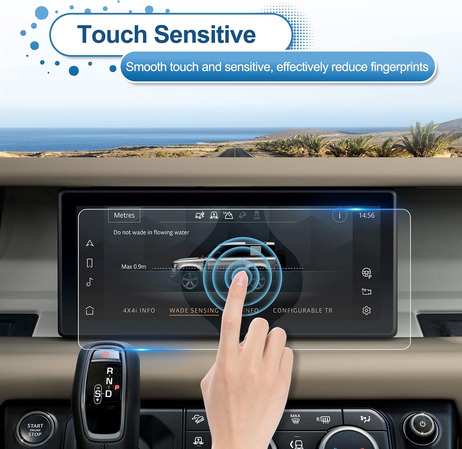 coleya 2020 2021 2022 defende screen protector for defender touch screen 10 inch tempered glass protector 2022 defende accessories hd transparent prot