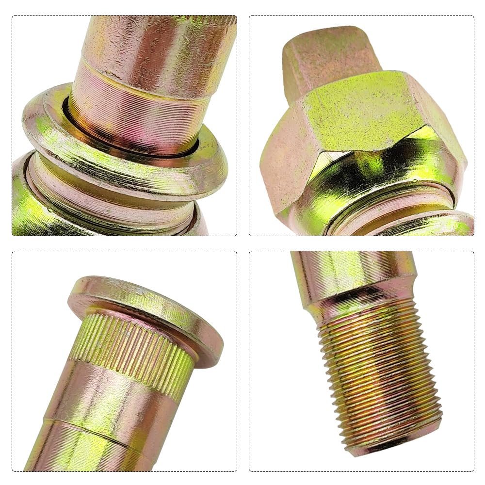 Wheel Nuts & Stud Set 6PCs Right Rear Fit for Isuzu NPR NPR-HD NQR NRR Replace 8-97147-612-2 8-97359-805-0 8-97359-809-0