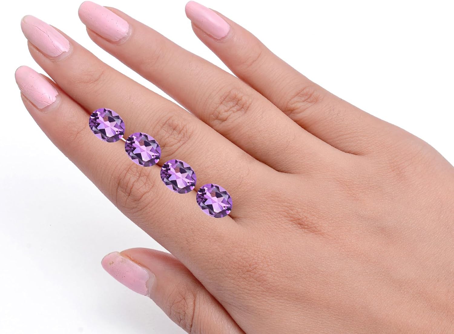 Natural Amethyst round pear oval faceted brilliant cut AAA quality loose calibrated gemstones for jewelry making