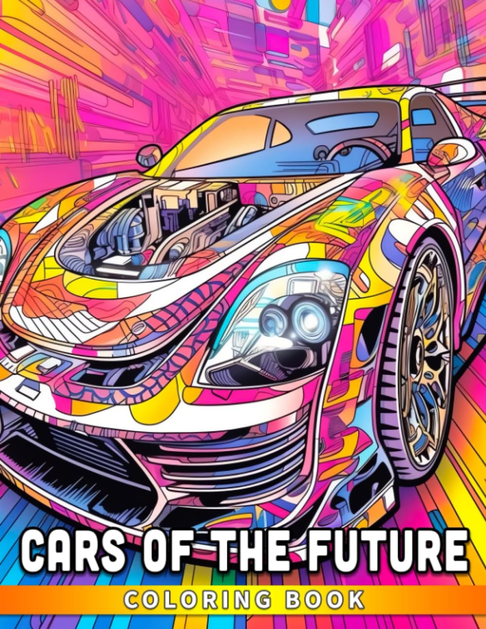 Cars of the Future Coloring Book: An Exciting Coloring Adventure for Kids - Explore, Create, Innovate