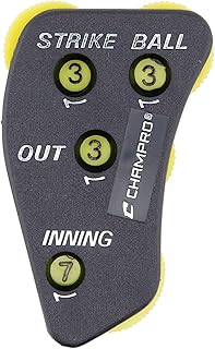 Champro A042P Umpire Indicator with 4 Optic Yellow Dials (Black)