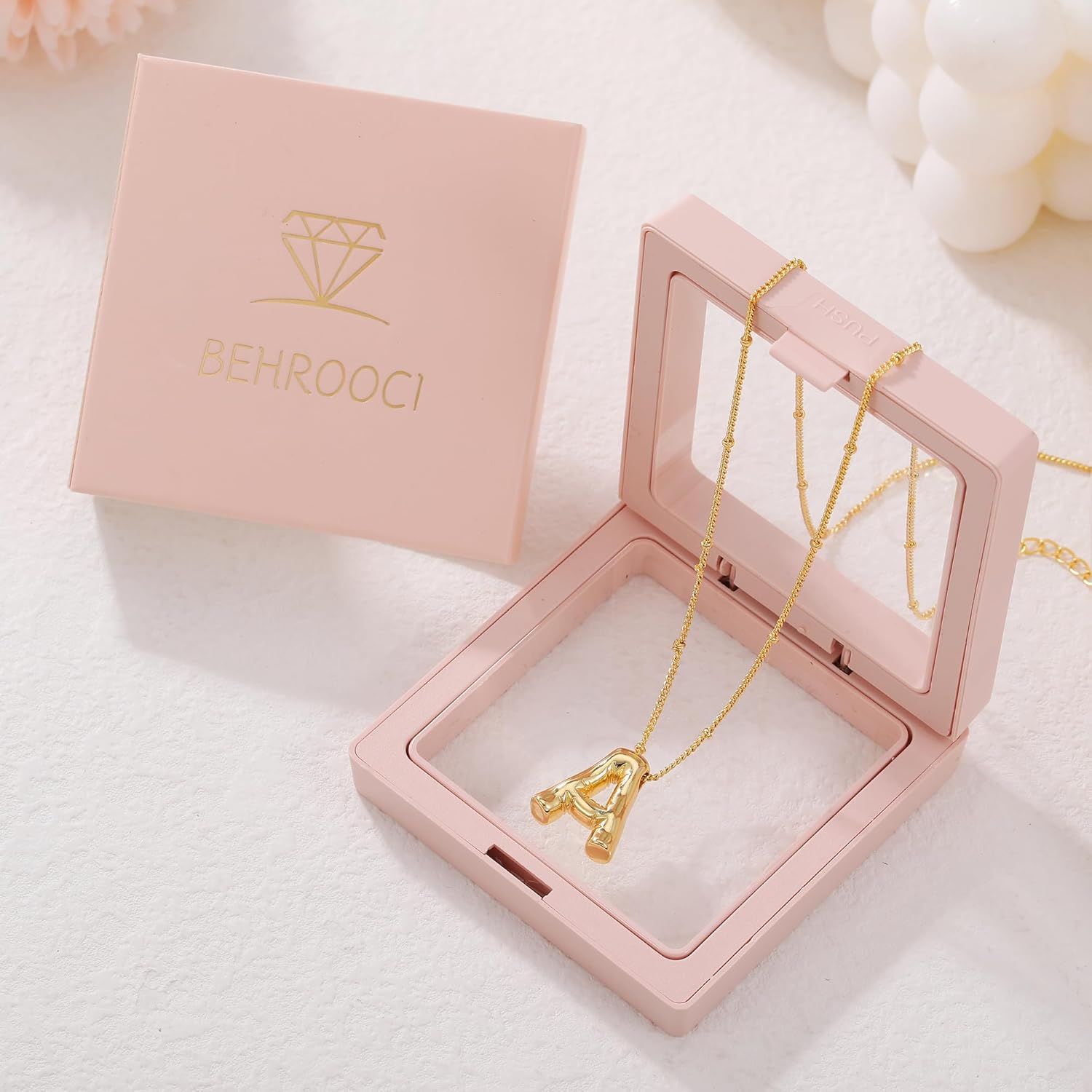 Initial Necklaces for Women 14K Gold Plated Personalized Letter Necklace Dainty Gold Necklace Initial Tag Pendant Necklace for women trendy - Image 7