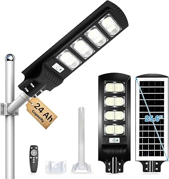 2026 Updated SL-12600W Solar Outdoor Light 520000LM 24500mAh