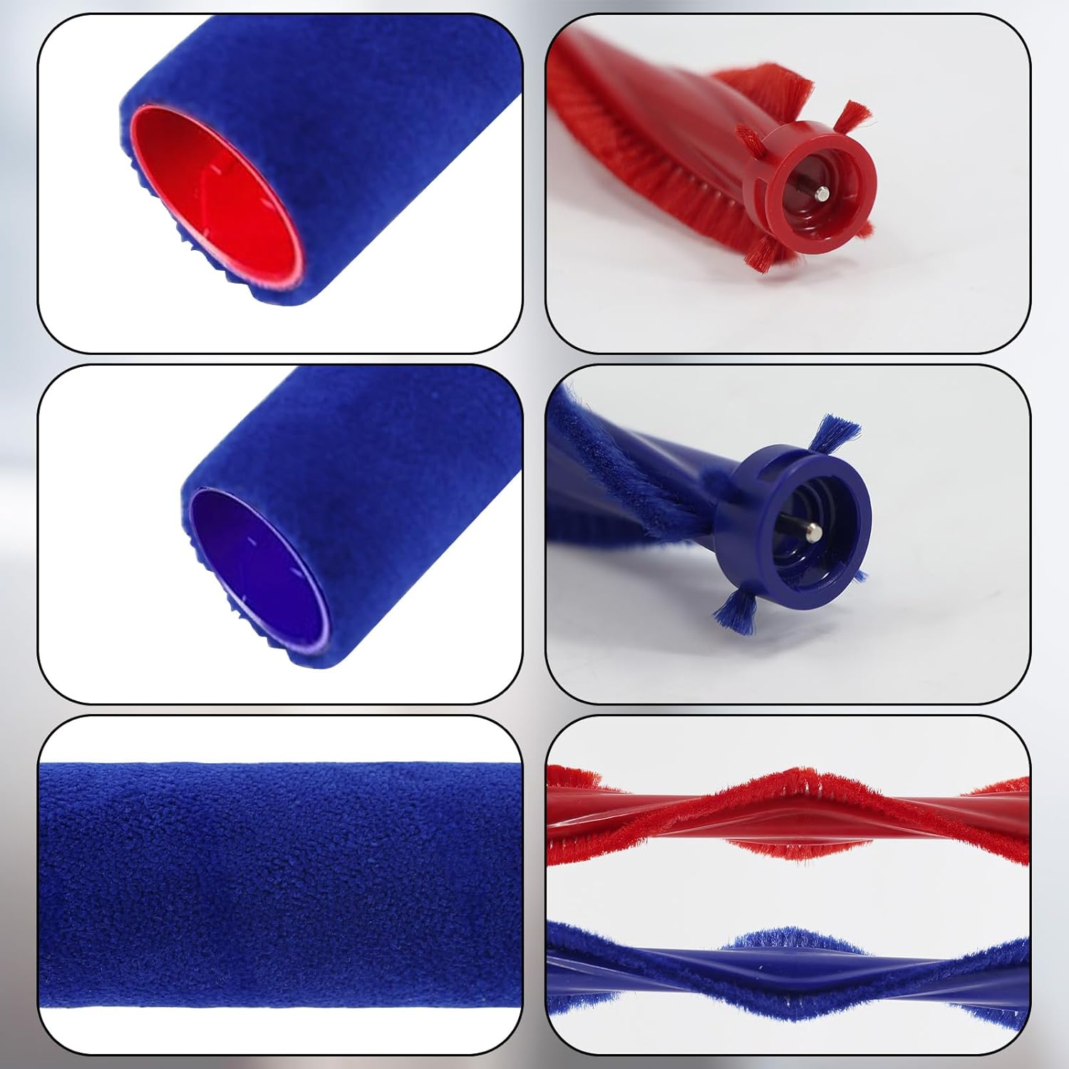 Wash G1 Roller Brushes Replacement Compatible with Dyson Wash G1 Vacuum Cleaner Attachment 2 Drum Roller Brushes+2 Plush Bristle+1 Cleaning Brush