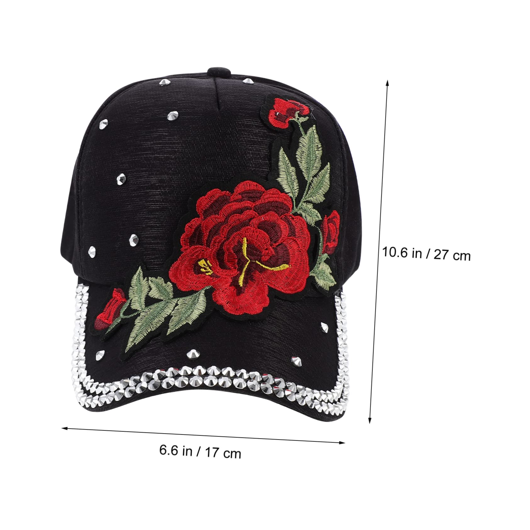 FRCOLOR Gorra De Béisbol con Protección Solar Sombrero para El Sol Visera Gorro para Mujer para Exteriores Sombrilla De Verano para Playa para Niña Y Mujer con Diamantes De