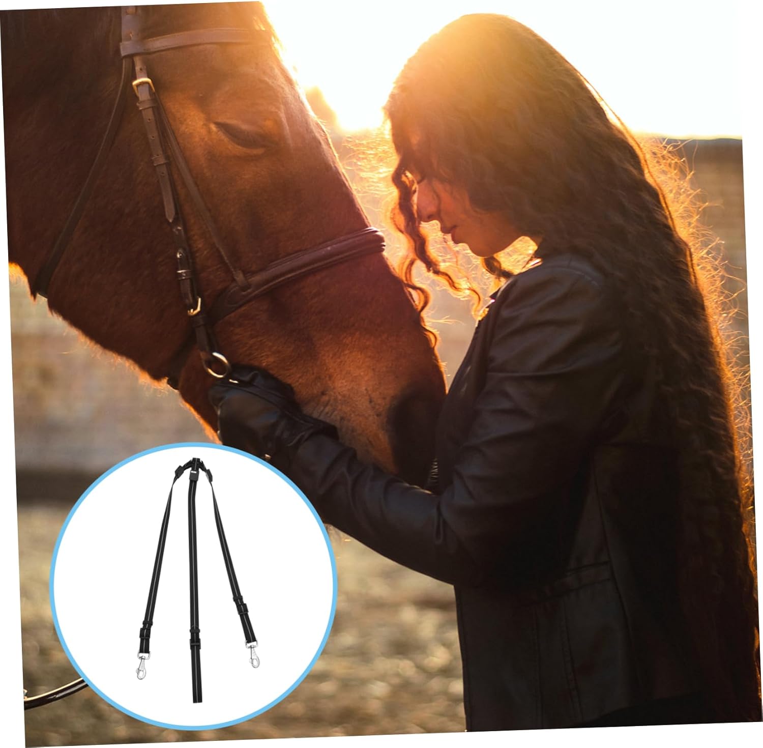 Happyyami Horse Breast Collar Led Horse Training Strap Equestrian Supply Random Style