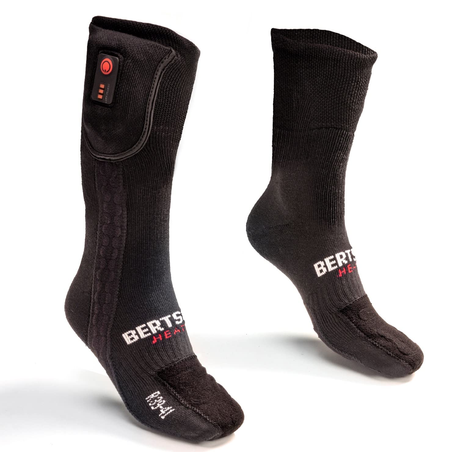BERTSCHAT Beheizte Socken Hiking Edition – Unisex | USB-aufladbar & Fernbedienung | 3 Heizstufen & 10 Std. Wärme | Für Wandern, Ski & Outdoor
