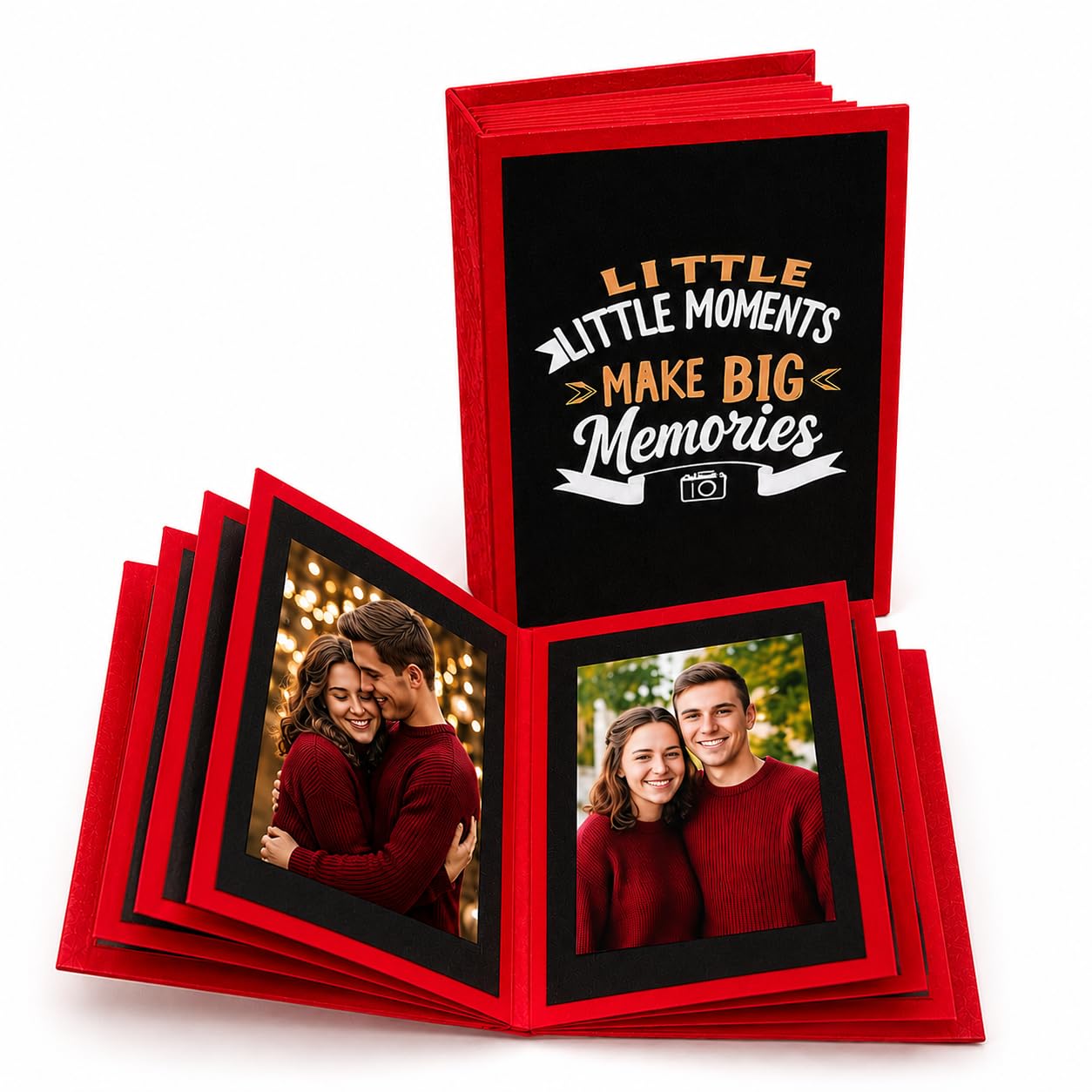 Unique Handmade Mini Scrapbook with Custom Photos Personalization || Perfect Customized Gift for Loved Ones || Personalized Photo Album || Special Handmade Keepsake with Stickers-image-36