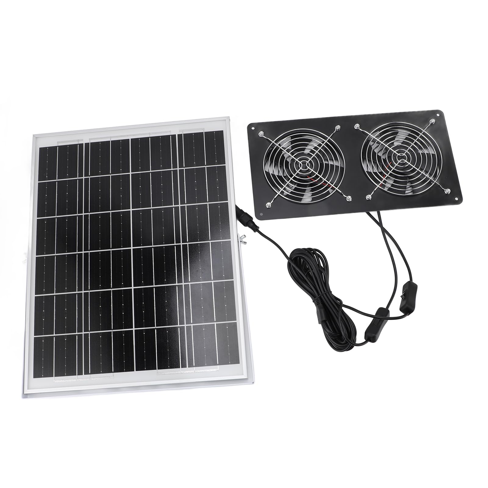 Sonew Zestaw Dwóch Wentylatorów Słonecznych, 30W IP65 Wentylacja Solarna z