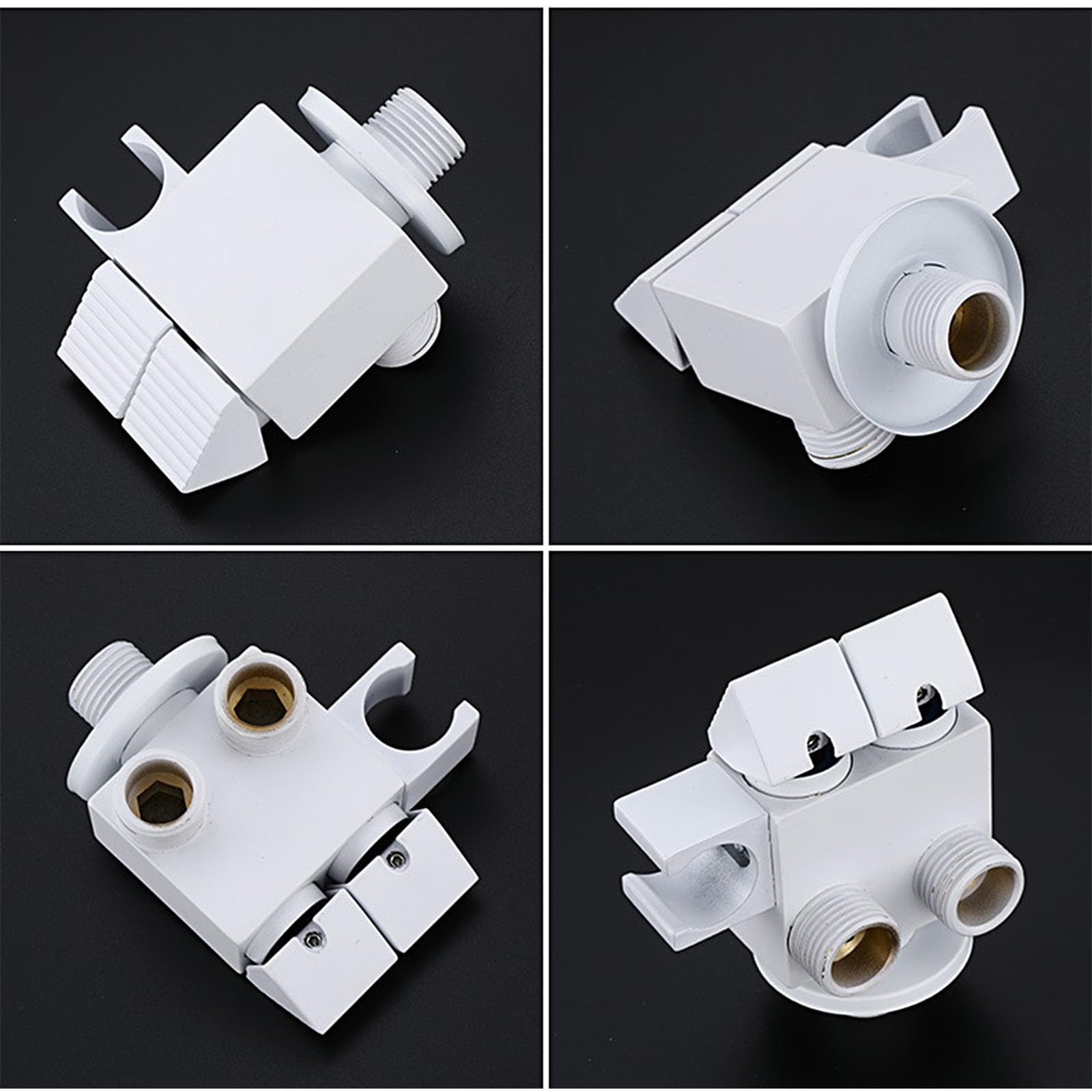 Rociador De Bidé De Mano Higiene Personal,Montado En La Pared Pulverizador De Inodoro De Mano con Manguera,Kit Ducha Higienica para WC,A:White,2