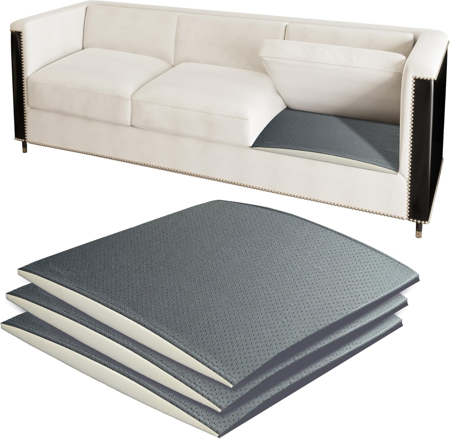 Cojines de espuma rígida 52x52 para soporte de sofá hundido e insertos de asiento caído