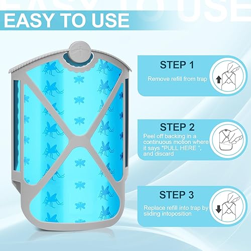 Miniatura 2 de INRAGEO Kit de recarga de trampa para insectos, compatible con M364, atrae trampas de insectos voladores, moscas de la fruta y otros insectos (6