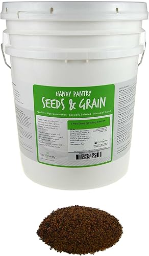 Miniatura 8 de 1 Lb - Handy Pantry - Mezcla de brotes de ensalada de 5 partes - Semillas mixtas orgánicas sin OMG - Semillas de brotes de brócoli orgánicas