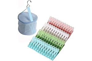 48 Pack Plastic Clothes Pins: Ultimate Laundry Laundry Accessory