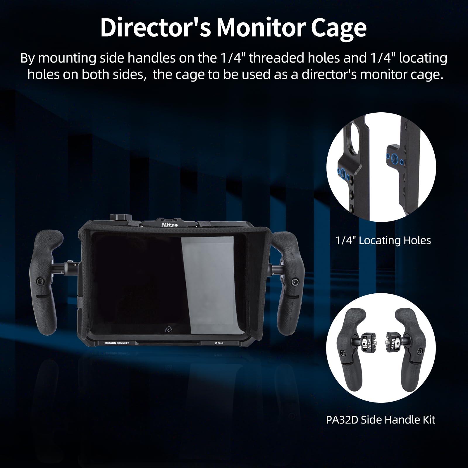 Nitze Cage for Atomos Shogun/Shogun Ultra/Shogun Connect Monitor - Image 4