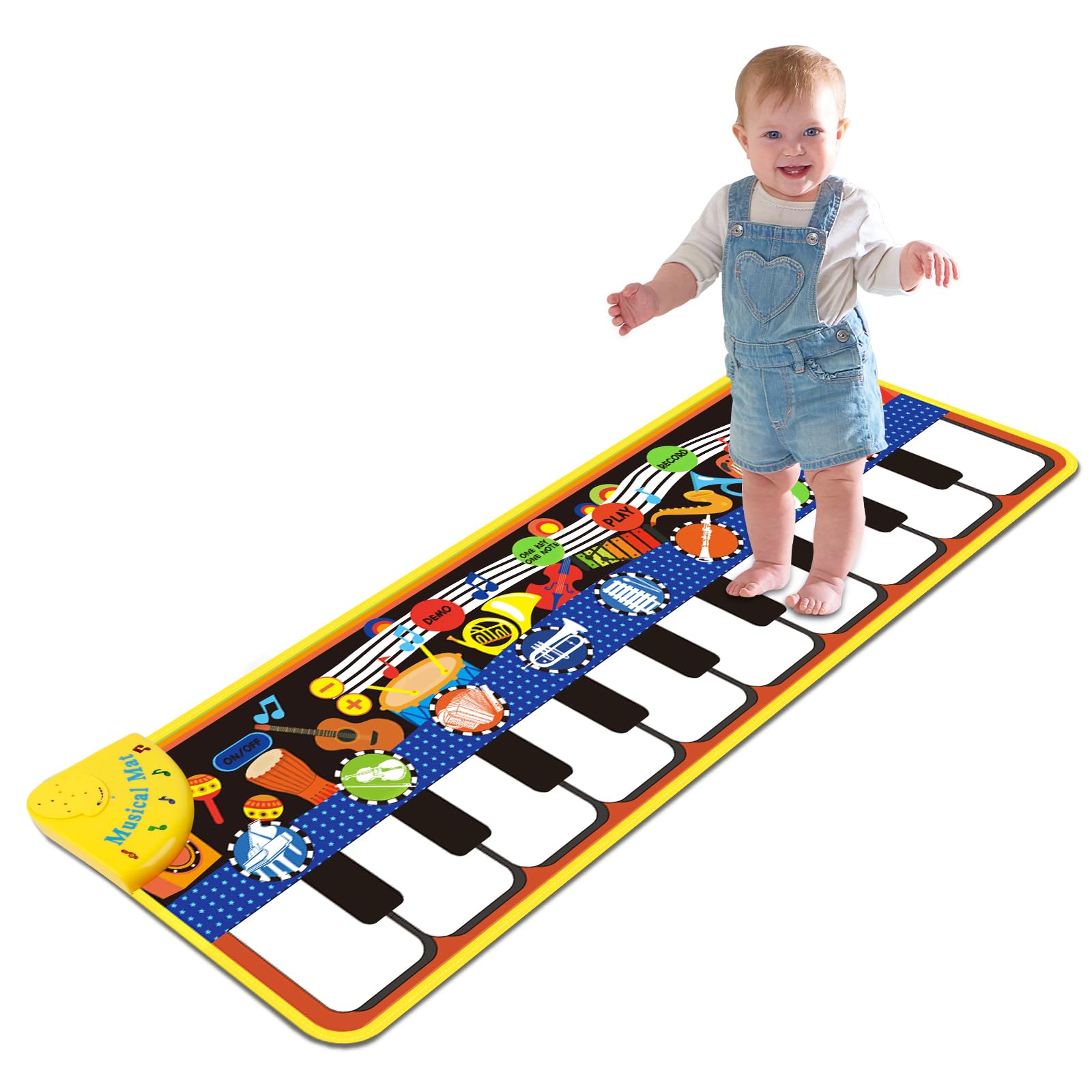 Amazon.com: Floor Piano Mat, Keyboard Floor Dance Playmat with 28