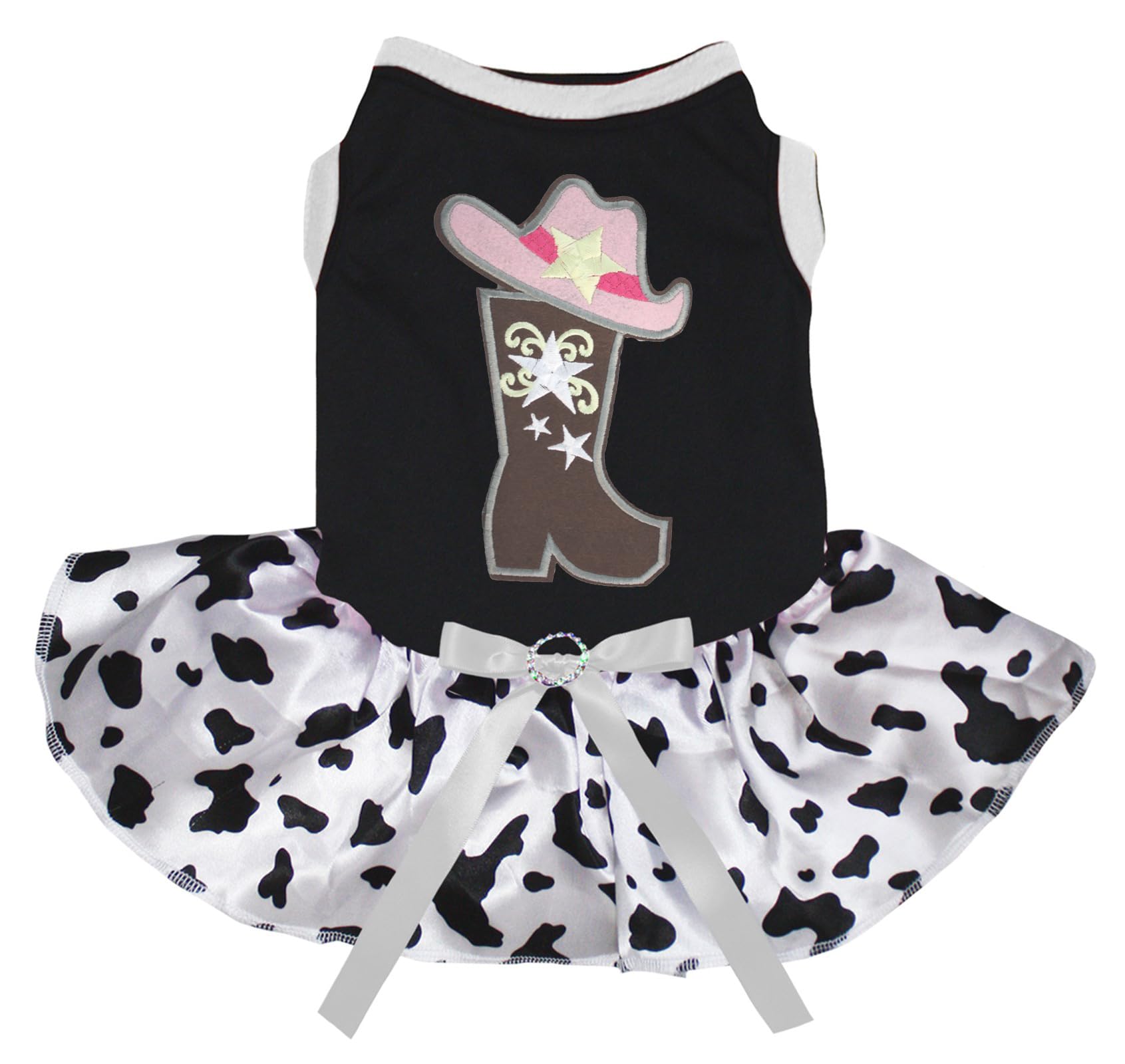 Robe cowgirl pour chiot XXXL vêtement de déguisement pour grand chien noir