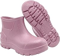 LITEBOOTS Waterproof Deck Boots Men Women - Lightweight 10oz Anti-Slip Rubber Rain Boots Pull-On Fishing Ankle Boots for Boating Sailing Gardening