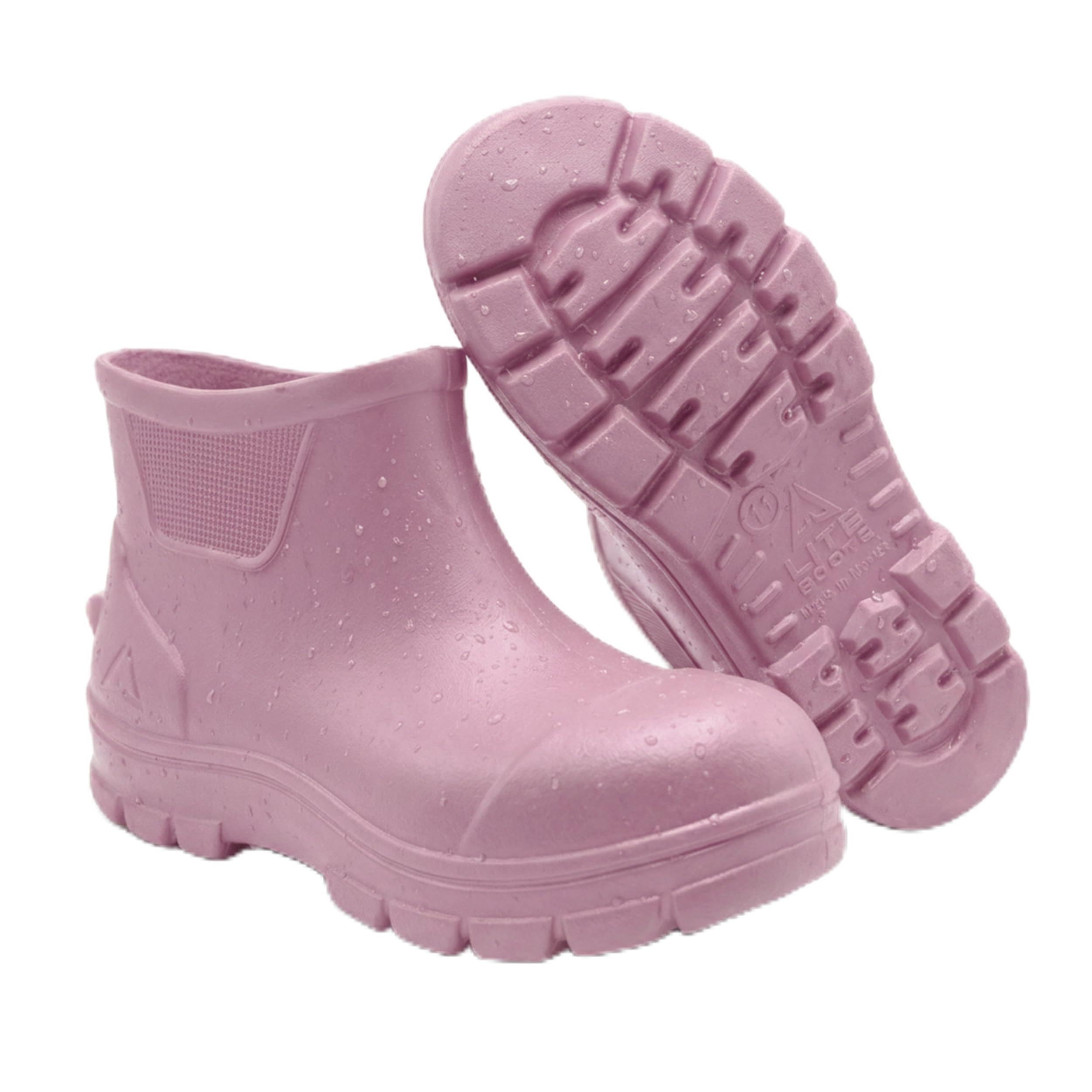 - Waterproof Deck Boots for Men & Women | Lightweight, Anti-Slip Rubber Rain Boots, 10 oz each | Pull-On Fishing & Ankle Boots for Sailing, Boating, Docks, Camping | Garden Boots for Everyday