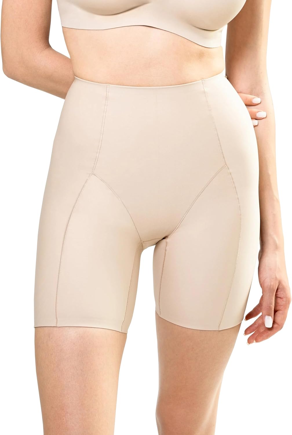 kaeruskin Eco Sustainable Shapewear Shorts - Breathable High Waisted Shapewear Tummy Control – Thigh Slimmer Shorts for Women