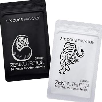 ZEN NUTRITION BEFORE Tiger & AFTER Dharma Set 24 Tablets per Bag sotoaso Original Set Marathon Trail Running Bicycle Triathlon Supplement