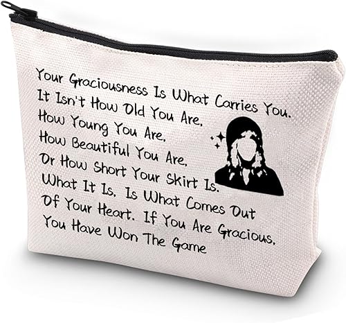 Álbum de cantante Bolsa de maquillaje para amantes de la música, regalo Your Graciousness Is What Carries You, álbum de letras de álbum, bolsa de