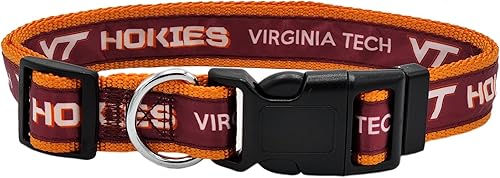 Miniatura 44 de Collar para mascotas NCAA - Resistente, fuerte, duradero y ajustable, collar de perro NCAA -, Alabama Crimson Tide, S, Team Colors Marea carmesí