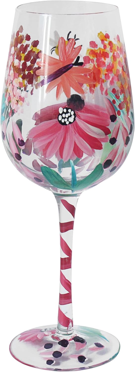 Lesser & Pavey Dragonflies Wine Glass Lynsey Johnstone for Home & Restaurants | Stylish Wine Glasses for Hot & Cold Drinks | Lovely Tableware Wine Drinking Glasses Gifts for Women & Men