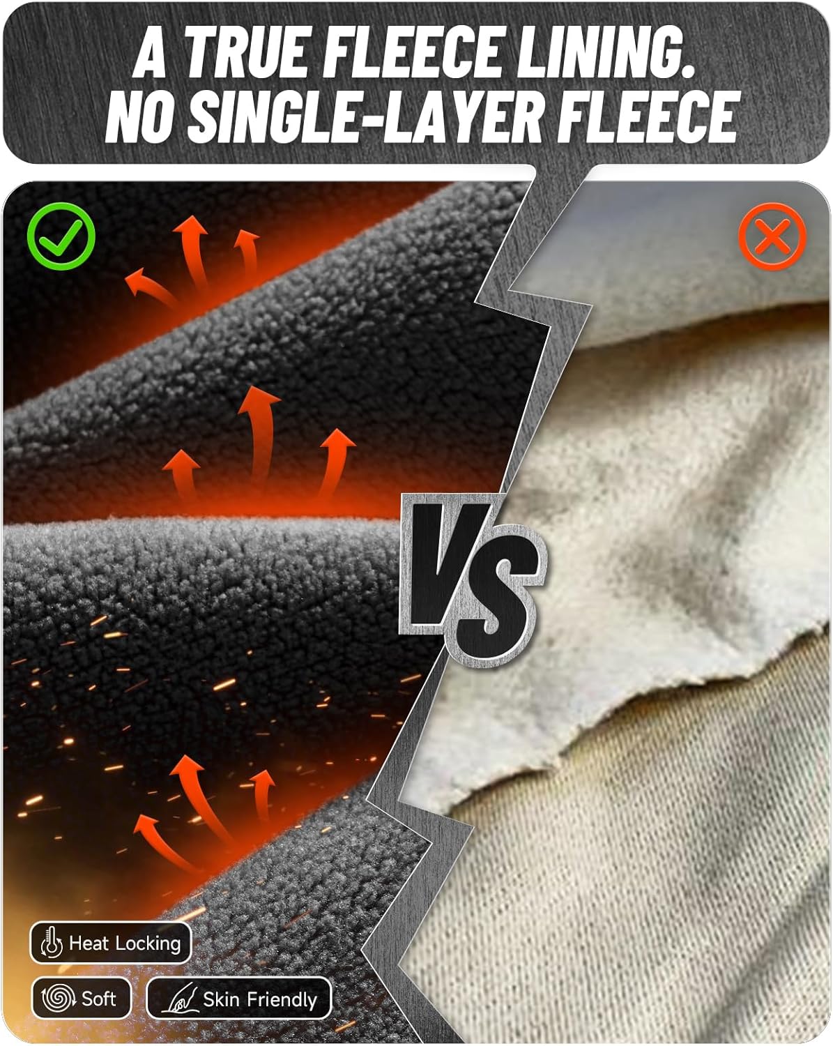 CANGHPGIN Men's Fleece Lined Pants Water Resistant Winter Warm Sweatpants Athletic Joggers Pant with Zipper Pockets - Image 5