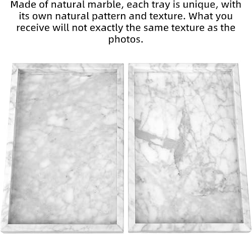 Miniatura 25 de Bandeja de tocador de baño de mármol, bandeja de tocador de lujo natural para el hogar, cocina, baño, bandeja decorativa de piedra para encimera