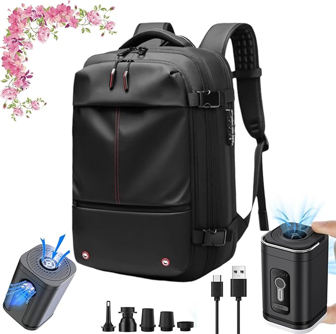 Zaino Sottovuoto Con Pompa - 60L Per Viaggi E Business, Antifurto - Foto 7