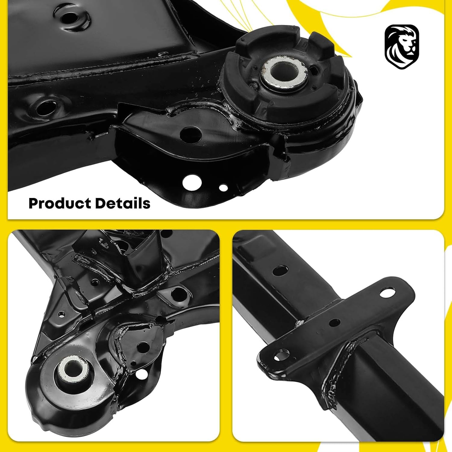 YHTAUTO Front Frame Crossmember Subframe Replacement for Toyota Highlander 2014-2019, Suspension Cross Member 511000E062, 511000E063