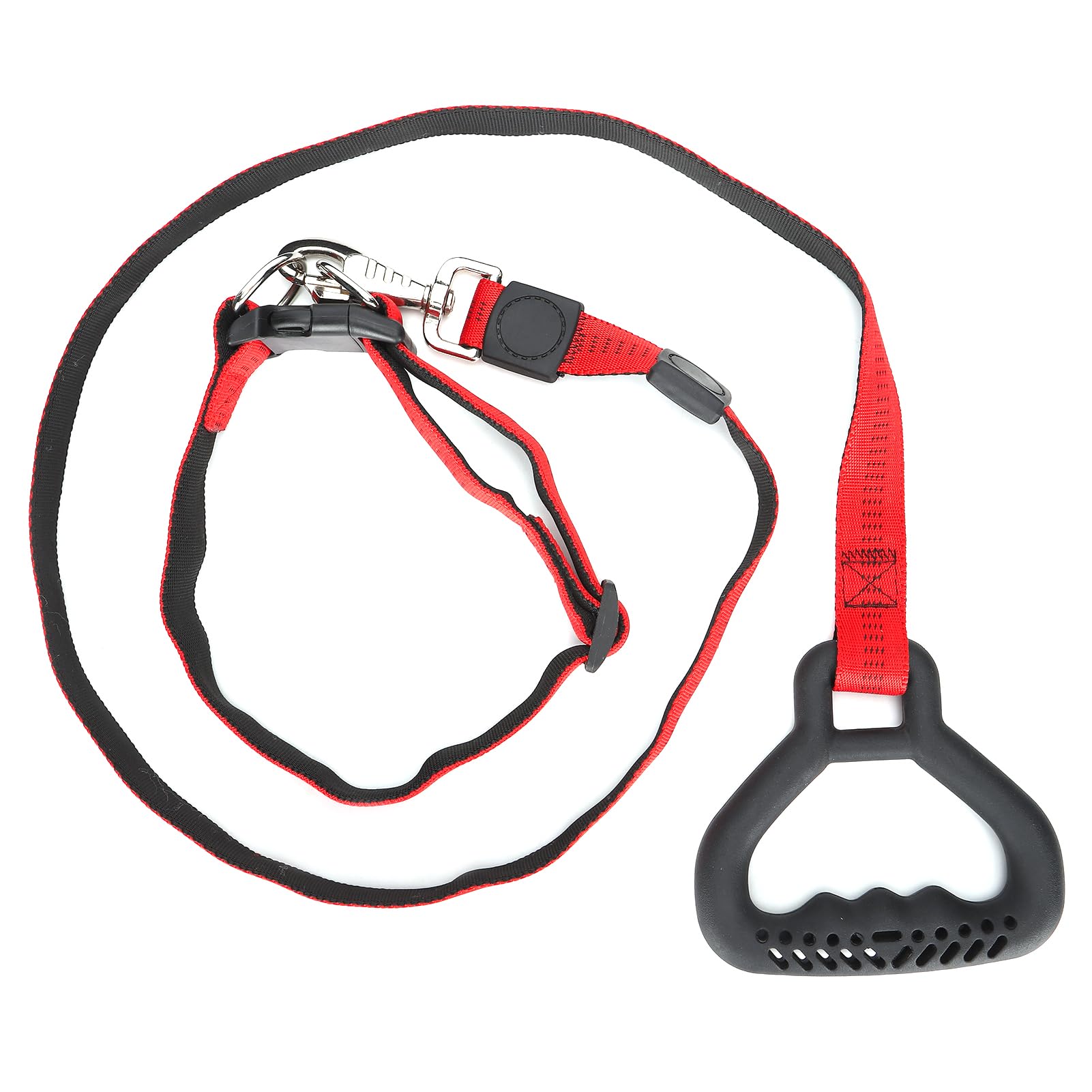 Collar con Correa para Perros de Alta Resistencia, Mango cómodo para Todos los tamaños de Razas (Roja)