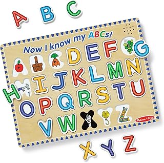 Melissa & Doug Alphabet Sound Puzzle - Wooden Puzzle with Sound Effects (26 pcs)