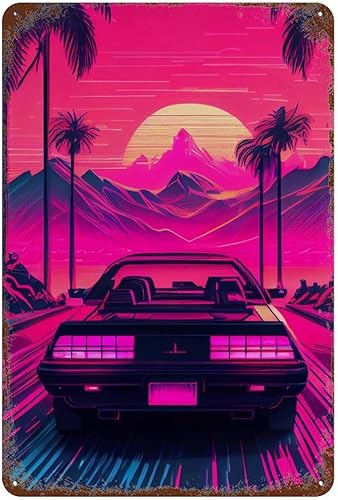 JDM Sports Car Metal Tin Sign Poster Painting Sign Wall Vintage Art Decor Retro Plaque For Home Bar Pub Club Cafe Office Coffee Shop Decoration